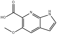 5-Methoxy-7-azaindole-6-carboxylic acid Struktur