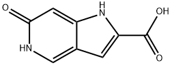 6-Hydroxy-5-azaindole-2-carboxylic acid Struktur