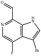 3-BroMo-4-fluoro6-azaindole-7-carboxaldehyde Struktur