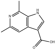 5,7-DiMethyl-6-azaindole-3-carboxylic acid Struktur