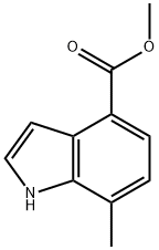 7-Methyl-4-indolecarboxylic acid Methyl ester Struktur