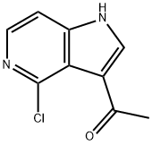 3-Acetyl-4-chloro-5-azaindole Struktur