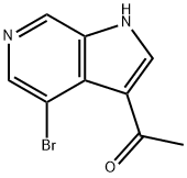 3-Acetyl-4-broMo-6-azaindole Struktur