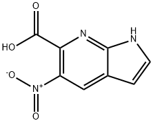 5-Nitro-7-azaindole-6-carboxylic acid Struktur