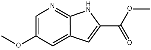 5-Methoxy-7-azaindole-2-carboxylic acid Methyl ester Struktur