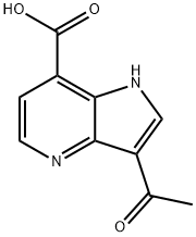 3-Acetyl-4-azaindole-7-carboxylic acid Struktur