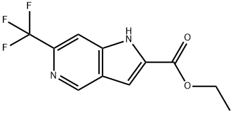 6-TrifluoroMethyl-5-azaindole-2-carboxylic acid ethyl ester Struktur