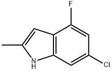 6-Chloro-4-fluoro-2-Methyl-1H-indole Struktur