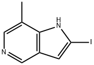 2-Iodo-7-Methyl-5-azaindole Struktur