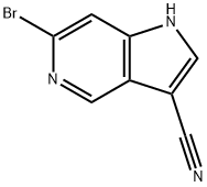 6-BroMo-3-cyano-5-azaindole Struktur