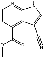 3-Cyano-7-azaindole-4-carboxylic acid Methyl ester Struktur