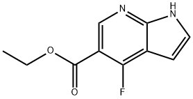 4-Fluoro-7-azaindole-5-carboxylic acid ethyl ester Struktur