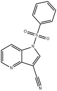 3-Cyano-1-(phenylsulfonyl)-4-azaindole Struktur