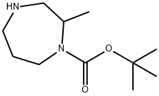 tert-Butyl 2-Methyl-1,4-diazepane-1-carboxylate Struktur