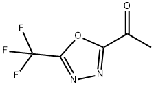 1-(5-(trifluoromethyl)-1,3,4-oxadiazol-2-yl)ethanone Struktur