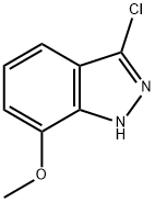 3-Chloro-7-Methoxy-1H-indazole Struktur