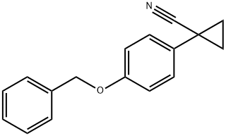 1-(4-Benzyloxy-phenyl)-cyclopropane carbonitrile Struktur