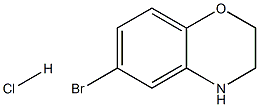 6-BroMo-3,4-dihydro-2H-benzo[b][1,4]oxazine hydrochloride Struktur