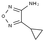 4-cyclopropyl-1,2,5-oxadiazol-3-amine Struktur