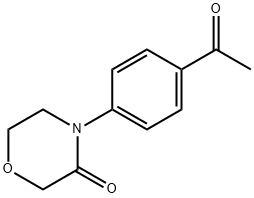 4-(4-Acetylphenyl)Morpholin-3-One Struktur