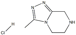 3-METHYL-5,6,7,8-TETRAHYDRO[1,2,4]TRIAZOLO[4,3-A]PYRAZINE HYDROCHLORIDE Struktur