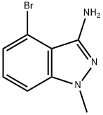 4-BroMo-1-Methylindazol-3-aMine Struktur