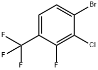 1-ブロモ-2-クロロ-3-フルオロ-4-(トリフルオロメチル)ベンゼン 化學(xué)構(gòu)造式