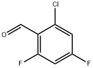 2-chloro-4,6-difluorobenzaldehyde Struktur