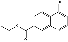 Ethyl 4-hydroxyquinoline-7-carboxylate Struktur