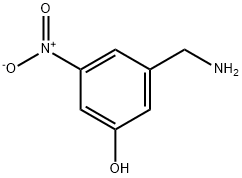 3-(AMinoMethyl)-5-nitrophenol Struktur