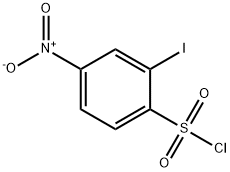 2-iodo-4-nitrobenzene-1-sulfonyl chloride Struktur