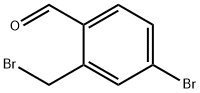 4-broMo-2-(broMoMethyl)benzaldehyde Struktur