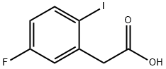 Benzeneacetic acid, 5-fluoro-2-iodo- Struktur