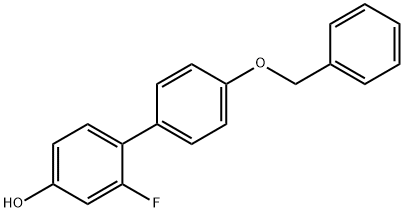 4-(4-Benzyloxyphenyl)-3-fluorophenol Struktur