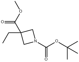 Methyl 1-Boc-3-ethylazetidine-3-carboxylate Struktur