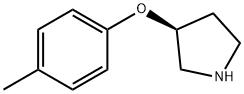 (S)-3-(4-Methylphenoxy)-pyrrolidine HCl Struktur