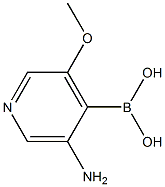 3-Methoxy-5-Aminopyridine-4-boronic acid Struktur