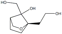 (1S)-2α,5α-(Epoxymethano)-1-hydroxymethyl-2-(2-hydroxyethyl)cyclopentan-1β-ol Struktur