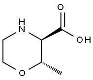 (2S,3R)-2-甲基-3-嗎啉甲酸, 1268475-20-2, 結(jié)構(gòu)式