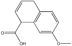 7-Methoxy-1,4-dihydronaphthalene-1-carboxylic acid Struktur