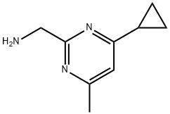 (4-Cyclopropyl-6-MethylpyriMidin-2-yl)MethanaMine Struktur