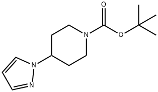 tert-butyl 4-(1H-pyrazol-1-yl)piperidine-1-carboxylate Struktur