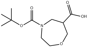 4-(TERT-BUTOXYCARBONYL)-1,4-OXAZEPANE-6-CARBOXYLIC ACID Struktur