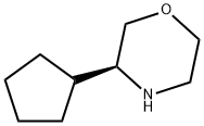 (S)-3-CyclopentylMorpholine Struktur