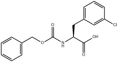 Cbz-L-Phe(3-Cl)-OH Struktur