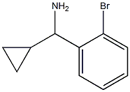 (2-BroMophenyl)(cyclopropyl)MethanaMine Struktur