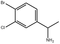 1-(4-BROMO-3-CHLOROPHENYL)ETHYLAMINE Struktur