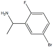 1-(5-BROMO-2-FLUOROPHENYL)ETHAN-1-AMINE Struktur