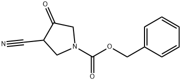 1-cbz-3-cyano-4-oxopyrrolidine Struktur