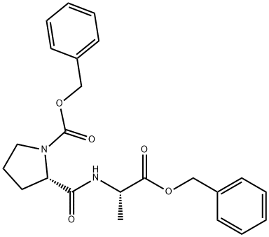 CARBOBENZYLOXYPROLYL-L-ALANINE BENZYL ESTER Struktur